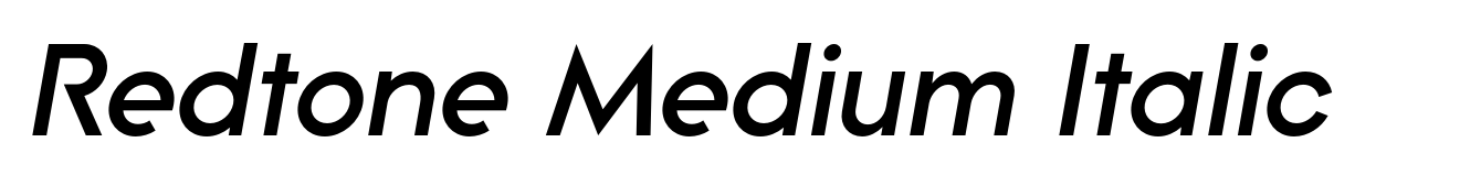 Redtone Medium Italic
